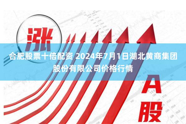 合肥股票十倍配资 2024年7月1日湖北黄商集团股份有限公司价格行情