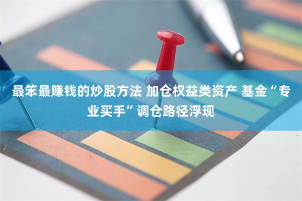 最笨最赚钱的炒股方法 加仓权益类资产 基金“专业买手”调仓路径浮现