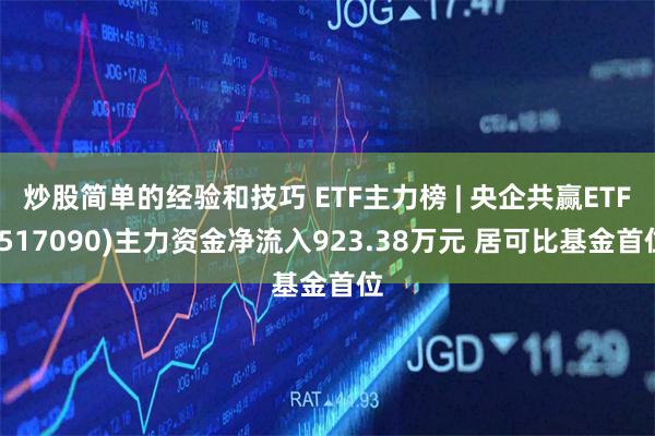 炒股简单的经验和技巧 ETF主力榜 | 央企共赢ETF(517090)主力资金净流入923.38万元 居可比基金首位